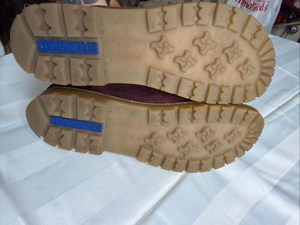 Birkenstock Jackson Ochre Burgundy Leather Hiking Mountain Boots Size 39 E US 8 - Picture 10 of 10